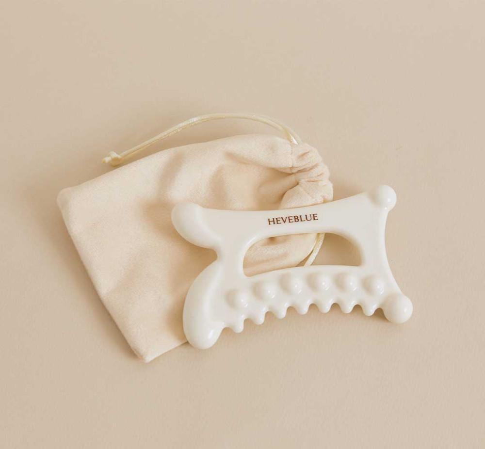 천연 백토 도자기 릴렉싱 홈케어 괄사