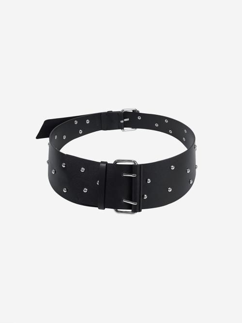 TAPERED RIVET BELT / BLACK