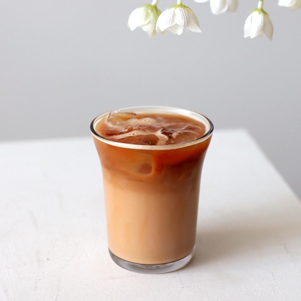 홈카페 내열 강화 유리컵 아인슈페너 아이스크림 커피잔 플랫화이트 크림 라떼 - 베네 220ml