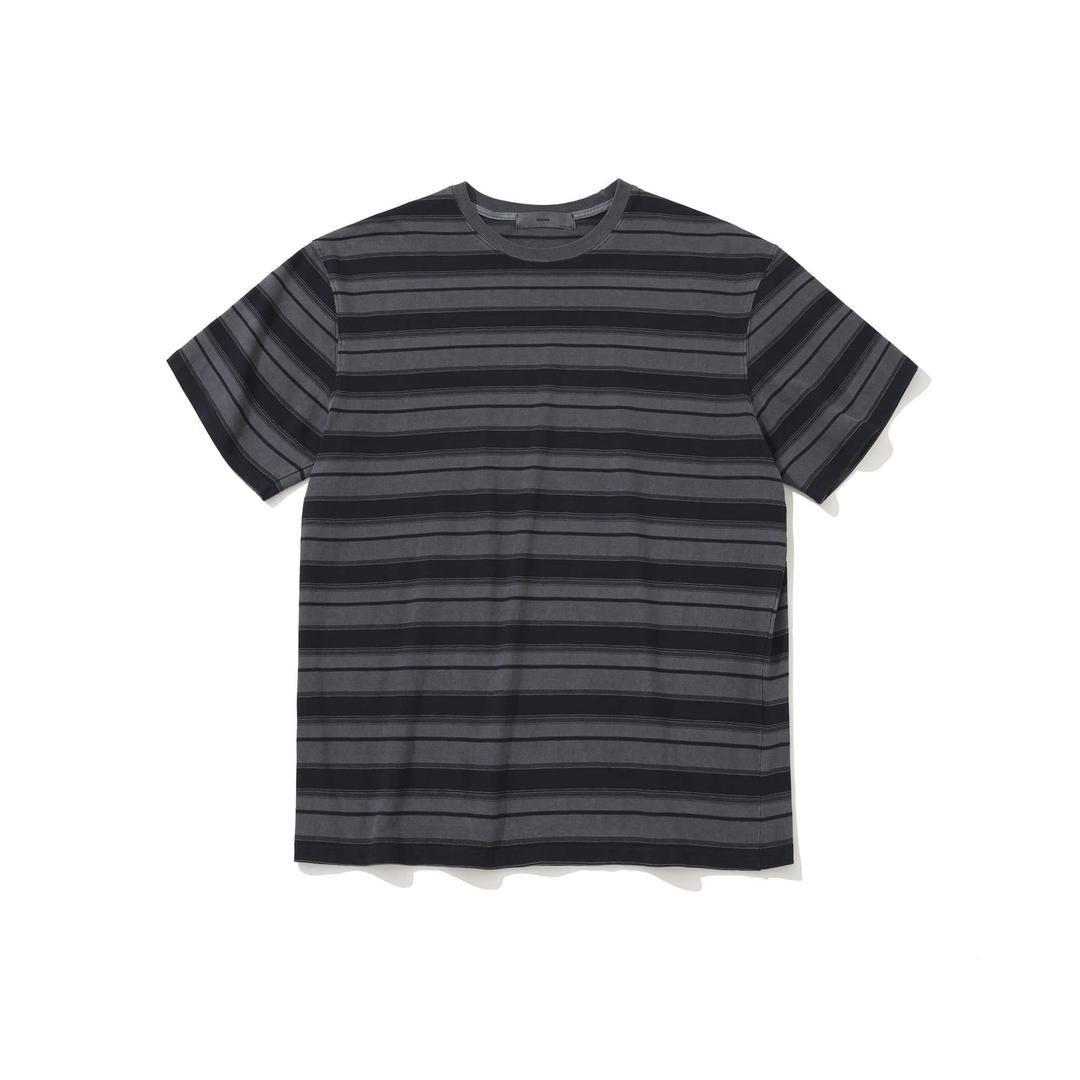 [MASCULINE LINE] OMAR MIX COLOR ST GARMENT DYED STRIPE T #2