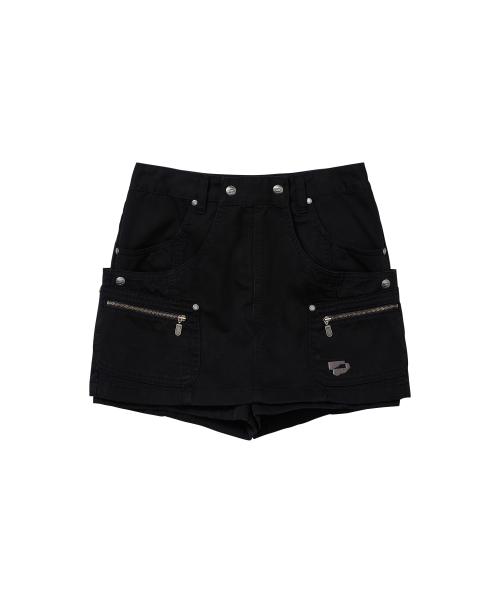 Layered Shorts Black