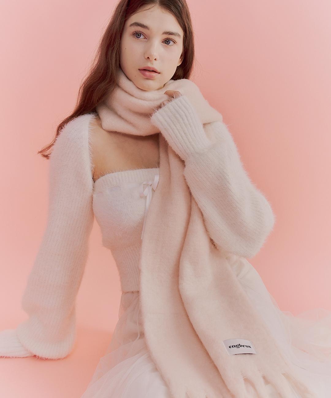 cotton candy muffler_pink