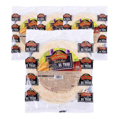 라카나스타 미션푸드 밀 또띠아 20cm, 320g, 4개