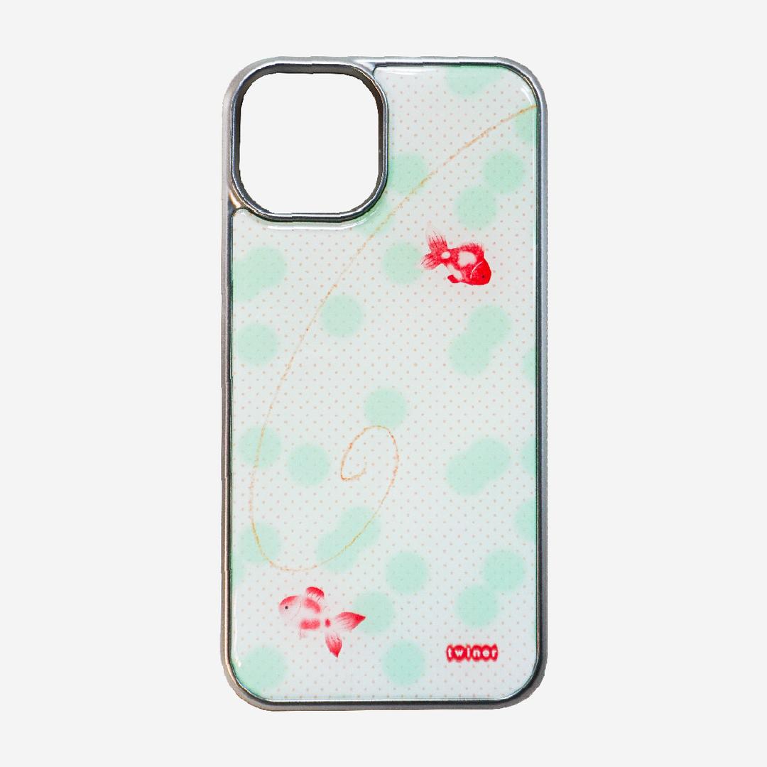 Gold fish phone case (에폭시 실버/맥세이프 글라스)