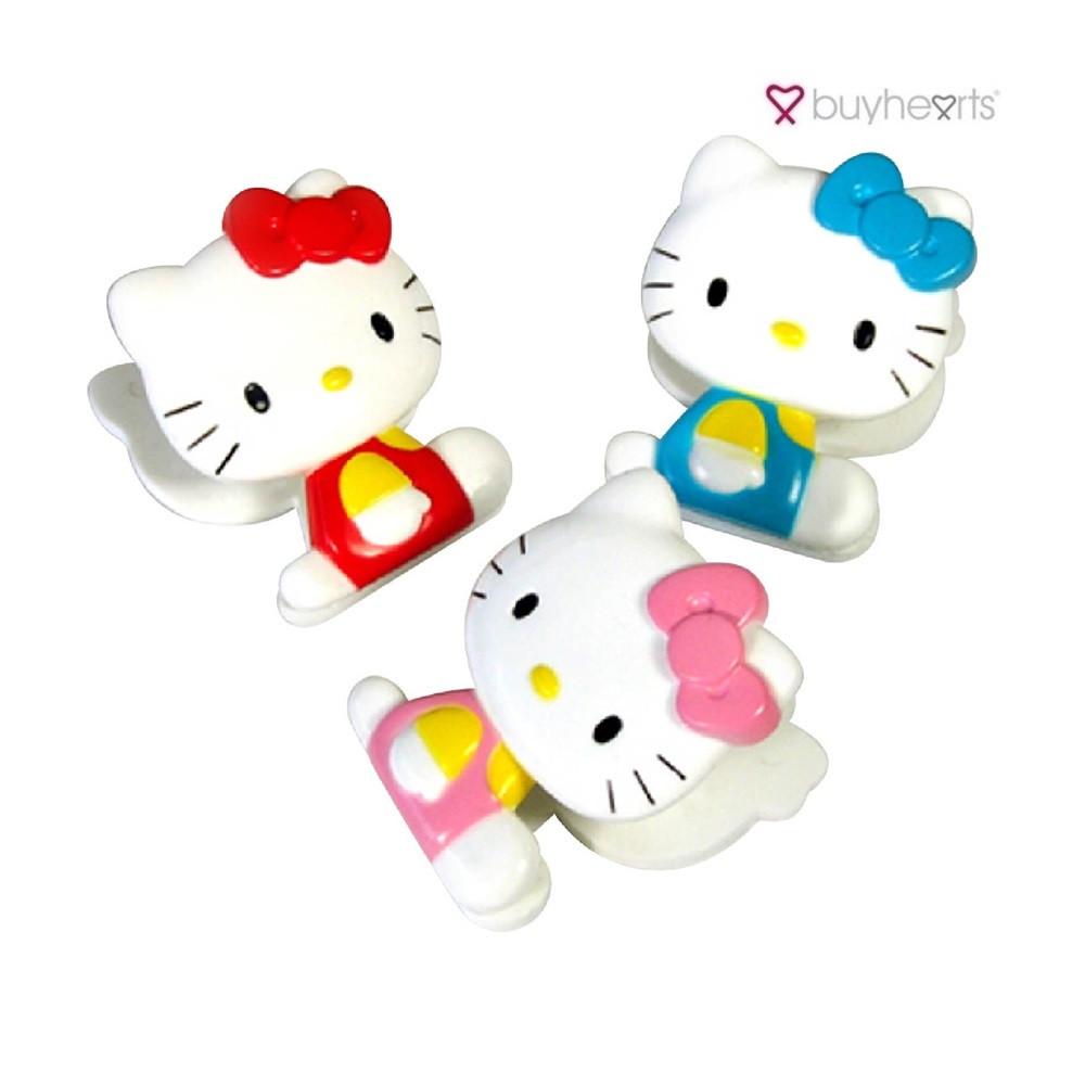 바이하츠 헬로키티 캐릭터 자석집게 KTMC 다용도 집게 색상랜덤