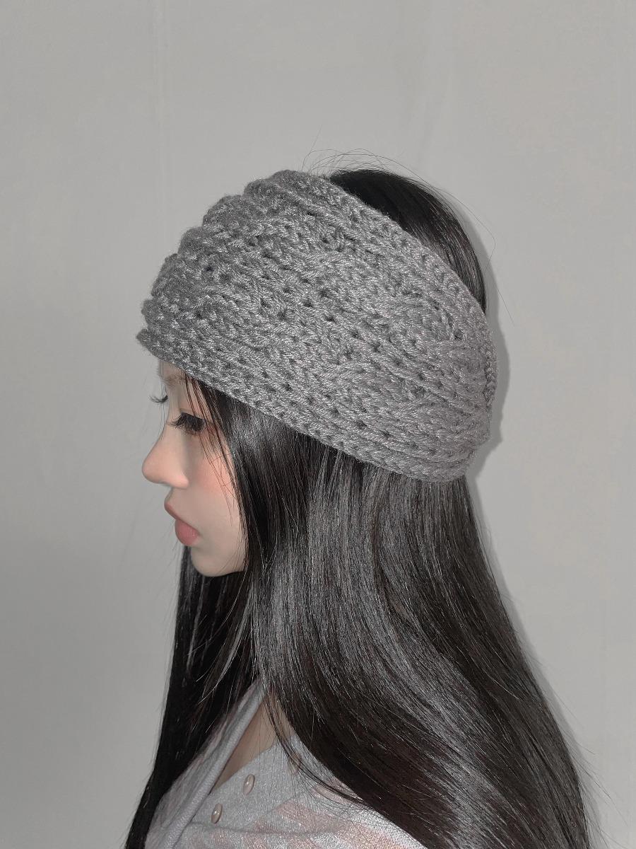 dot knit hair band(3 color)