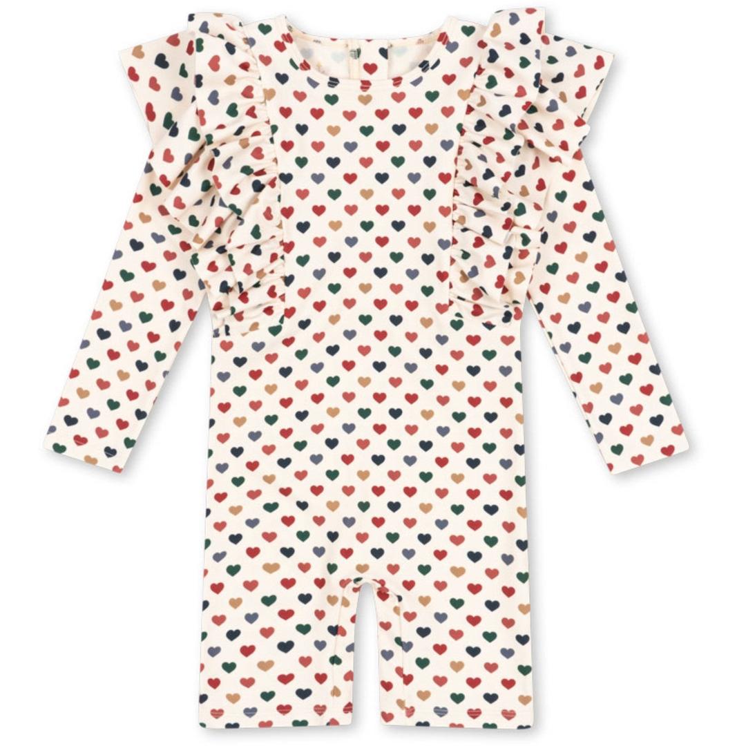 Konges Sløjd Coeur Coloré Manuca Frill Onesie Grs