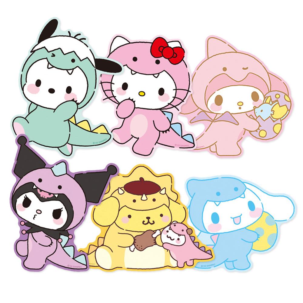 산리오 캐릭터즈 다이노 마우스패드 1개 쿠로미 마이멜로디 시나모롤 헬로키티 폼폼푸린 포차코