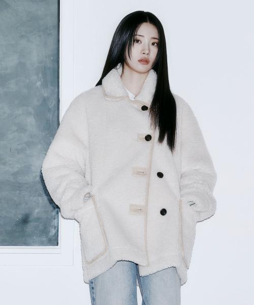 리버시블 스웨이드 무스탕 베이지 MDJK038BEIGE