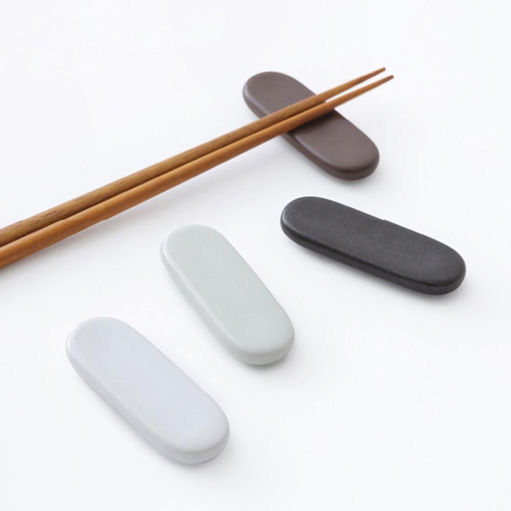 옳음 도자기 수저받침대 숟가락 젓가락 수저받침