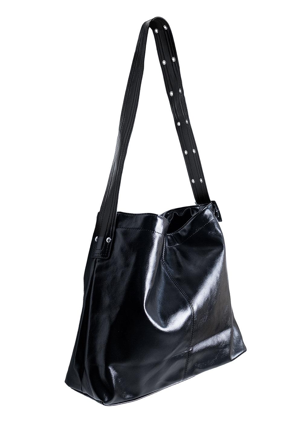 no.281 black maron eyelet shoulder bag