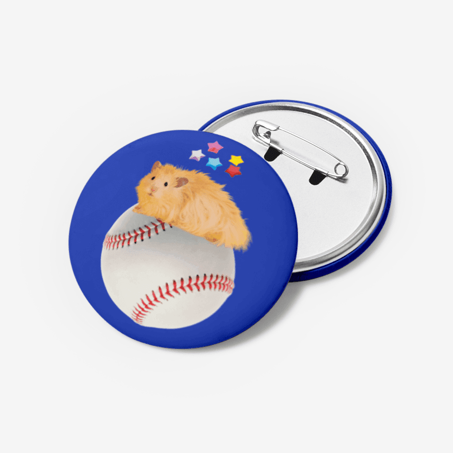 햄스티 HAMSTEE 종이별 햄스터 핀버튼 ㅣ 마플샵