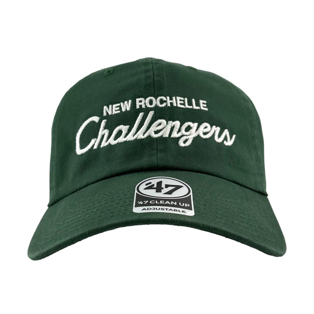 New Rochelle Challengers Hat. - 47 BRAND Green DAD Hat