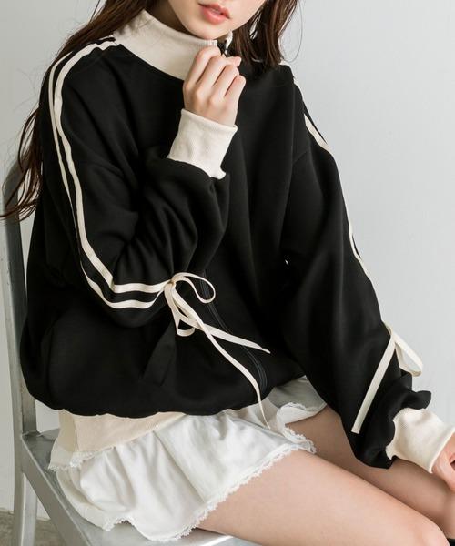 袖リボントラックジャケット