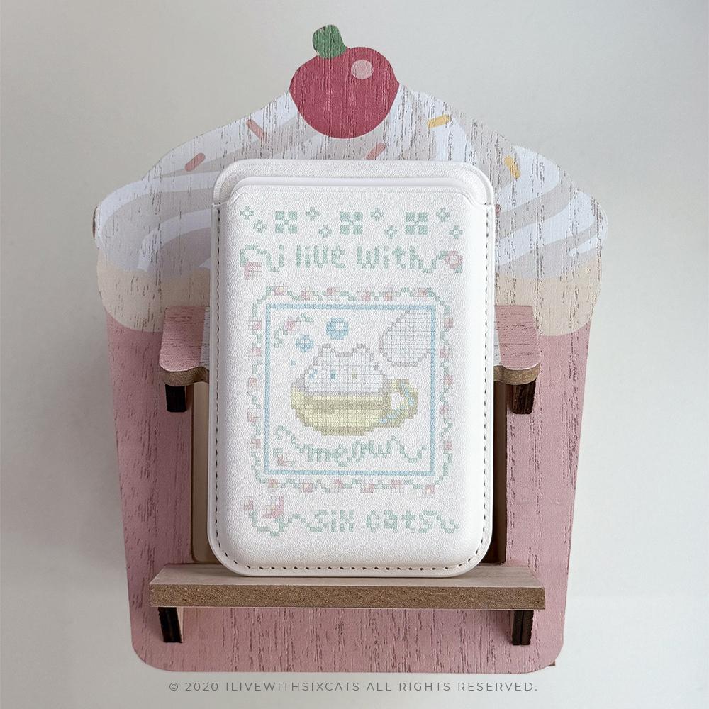 [맥세이프카드지갑] meow teahouse : 오후의 고양이 🫖