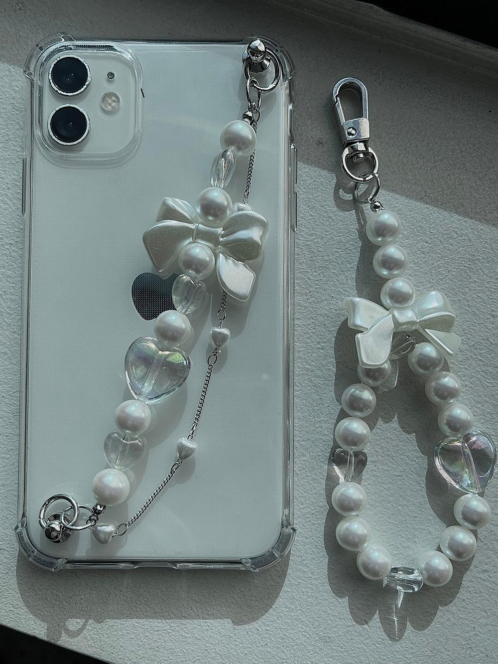 [전기종/자체제작]s23 가능! 메리 리본 체인 폰케이스 아이폰 아이폰13 체인케이스 제트플립4 제트플립3 아이폰14 아이폰12 갤럭시 열쇠고리 지플립 투명케이스 젤리케이스 키링