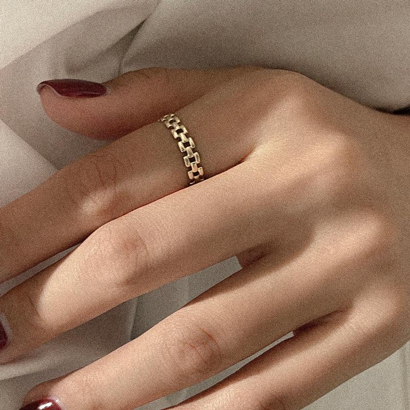 14k 레테 체인 반지