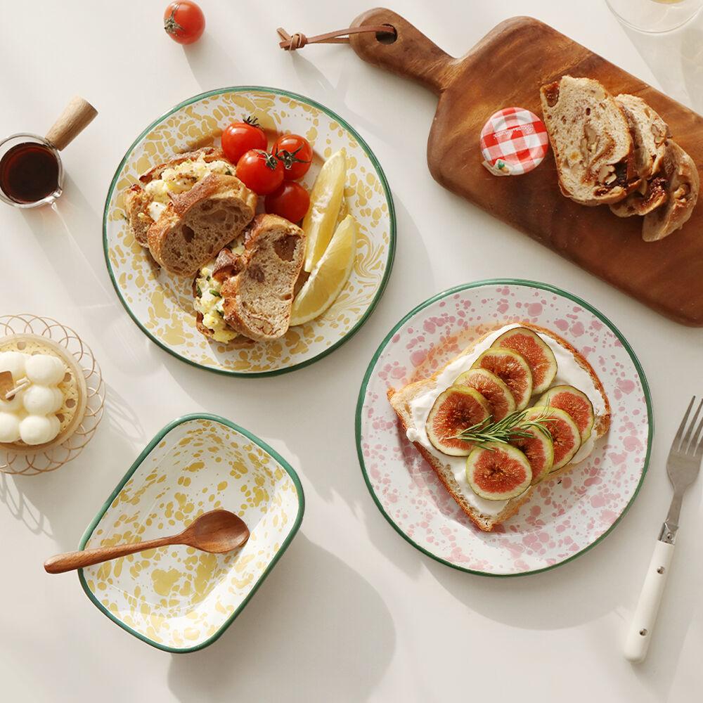 마블 법랑 플레이트 원형 접시 2color