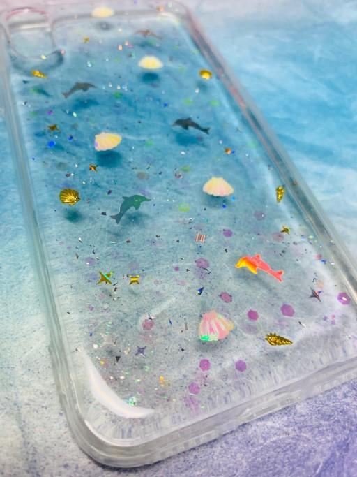 🔥Z플립5입고‼️🐬바다 돌고래 실버 폰케이스✨