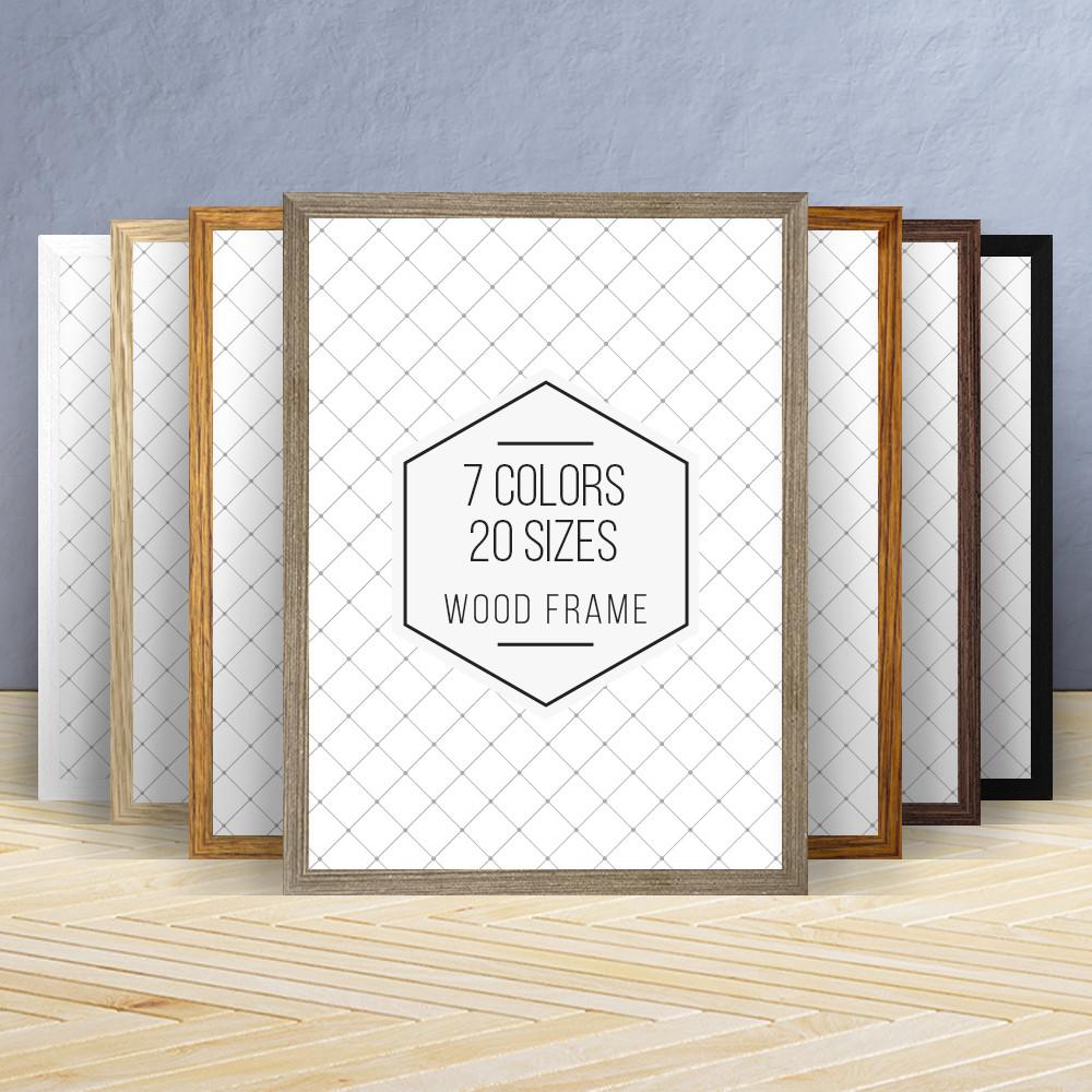 아크릴 원목 액자 프레임 A4 A3 A2 A1 8절 4절 50x70 사이즈 웨딩 틀 : 유어프레임