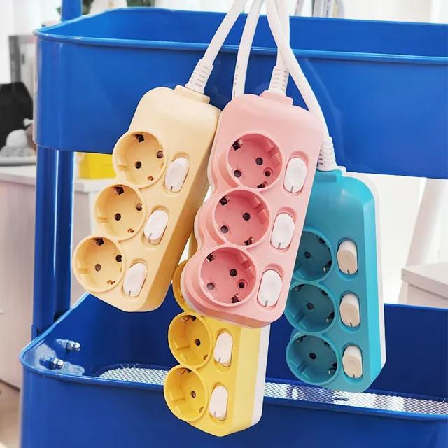 에코파워탭 국산 인테리어 컬러 멀티탭 개별 3구