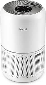Levoit Core 300 Air Purifier, HEPA Filter, Compact, For 355.8 sq ft (20 Tatami Mats), Energy Saving, Deodorizer, Captures Dust, PM2.5, Pet Hair, Dander, Can be Placed on Tabletops, White