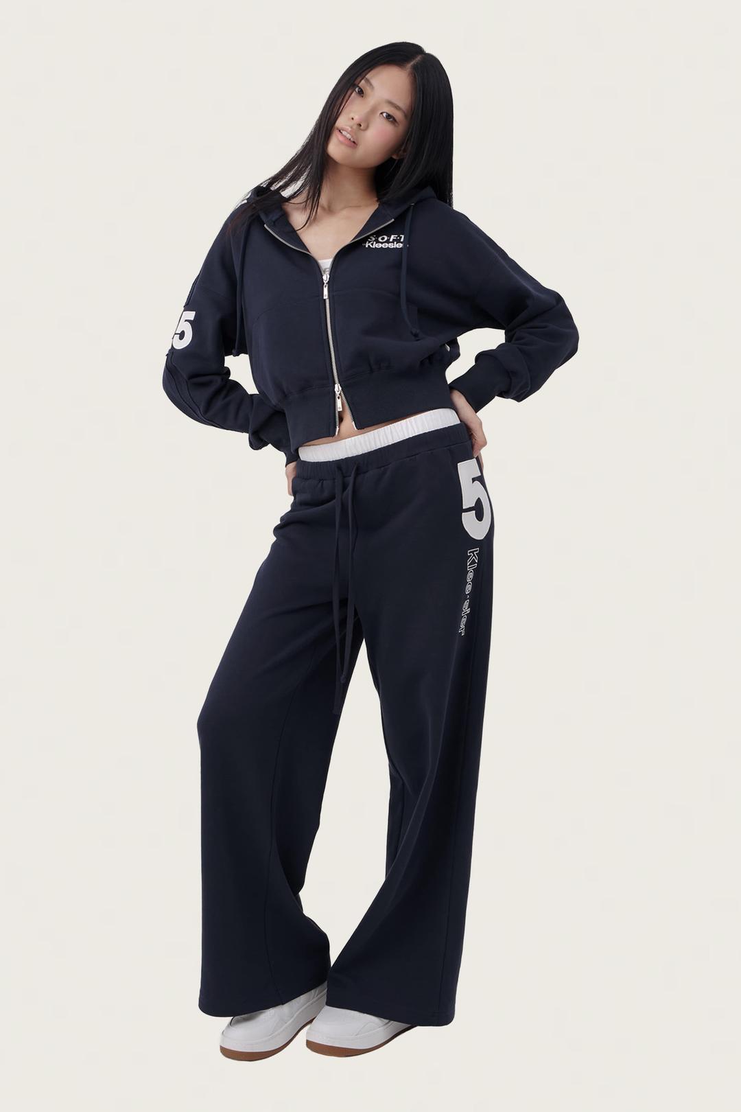 25 Soft Hooded zip-up, Glow Navy