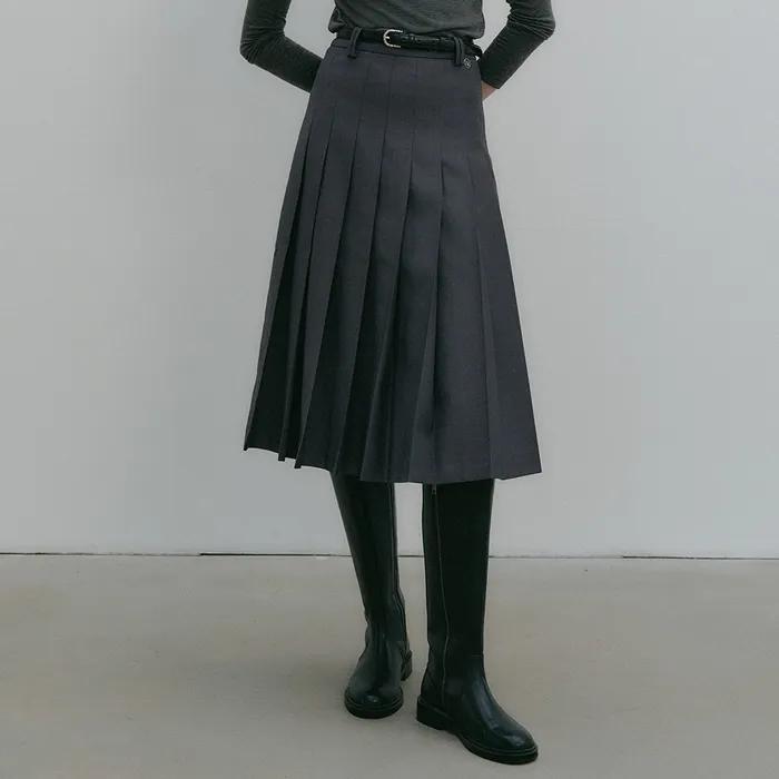 키라 플리츠 스커트 / KYRA PLEATS SKIRT_3colors