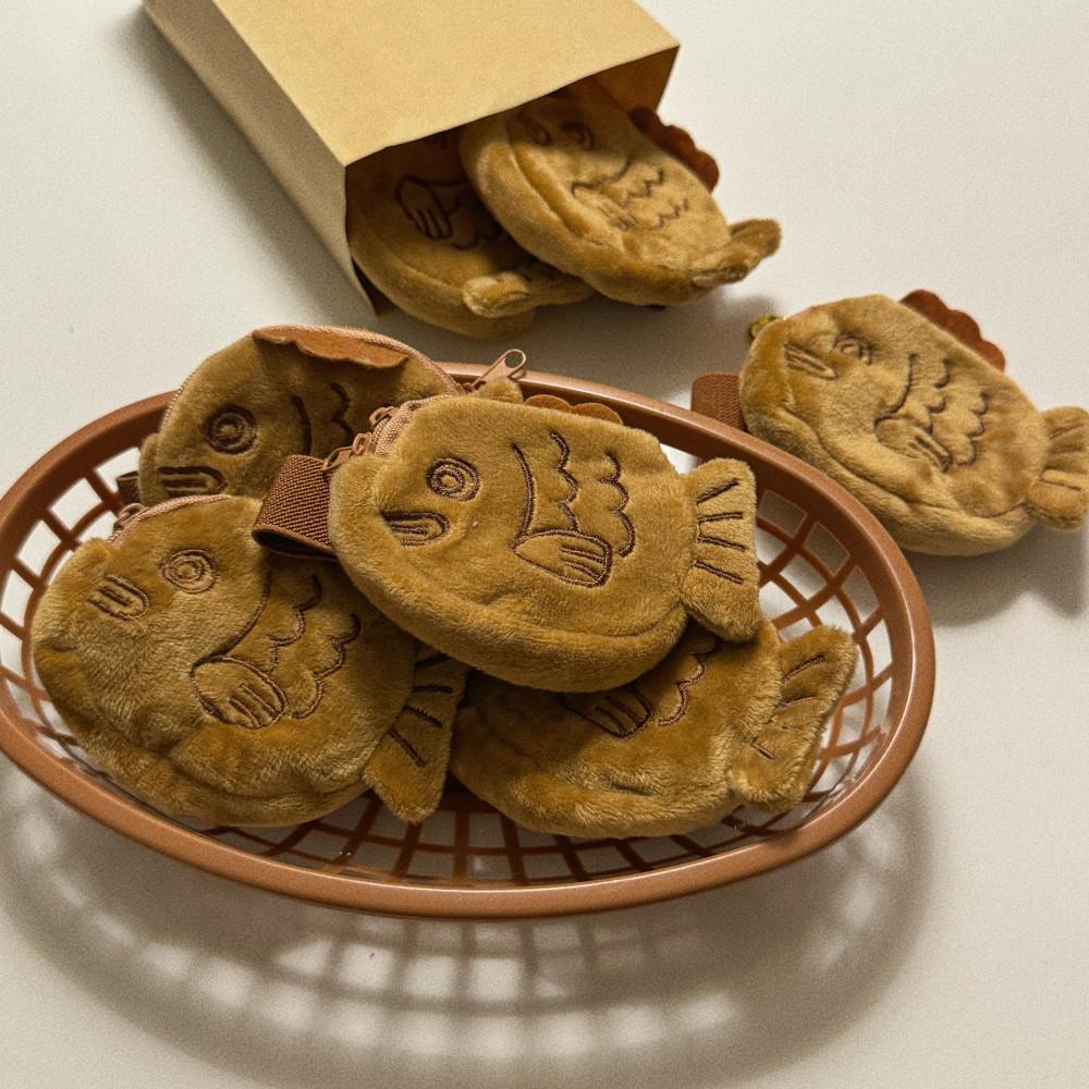 [체리지] 귀여운 붕어빵 미니 동전지갑 에어팟 케이스