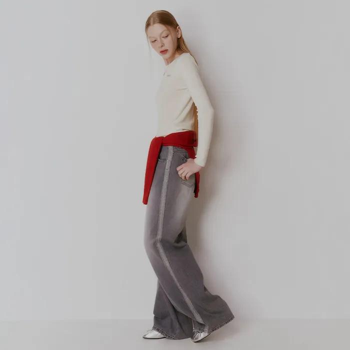 Washing Denim Pants in L/Grey VJ4SL153-11