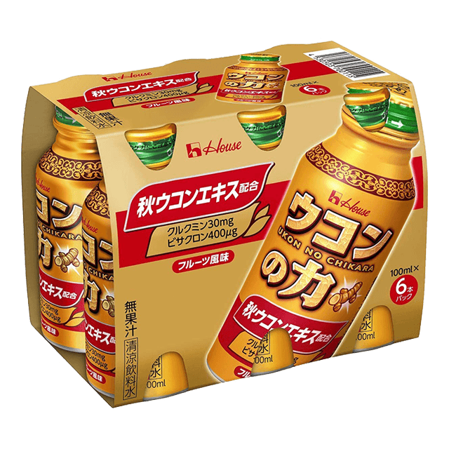 일본 편의점 숙취해소제 우콘노치카라 우콘파워 드링크 100ml 6개 숙취약