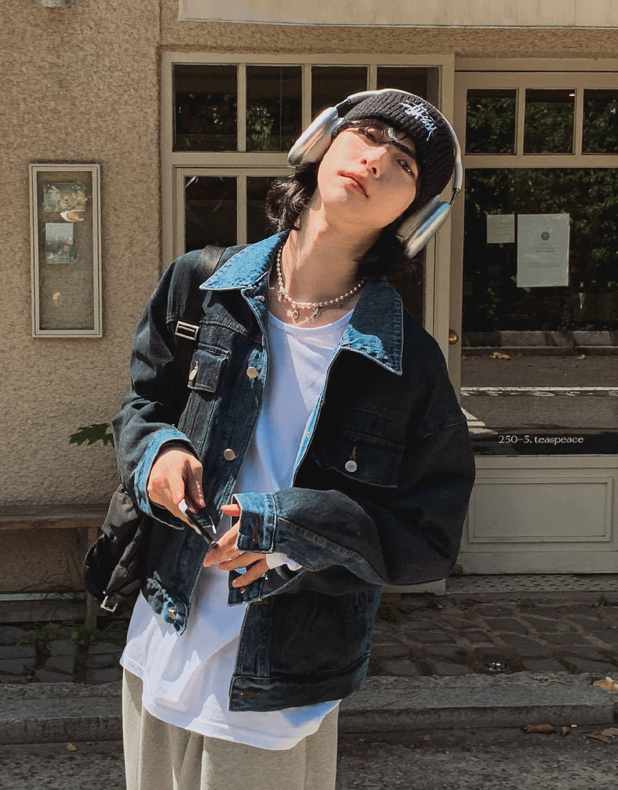 오인드 데님 트러커 자켓 (2 color)