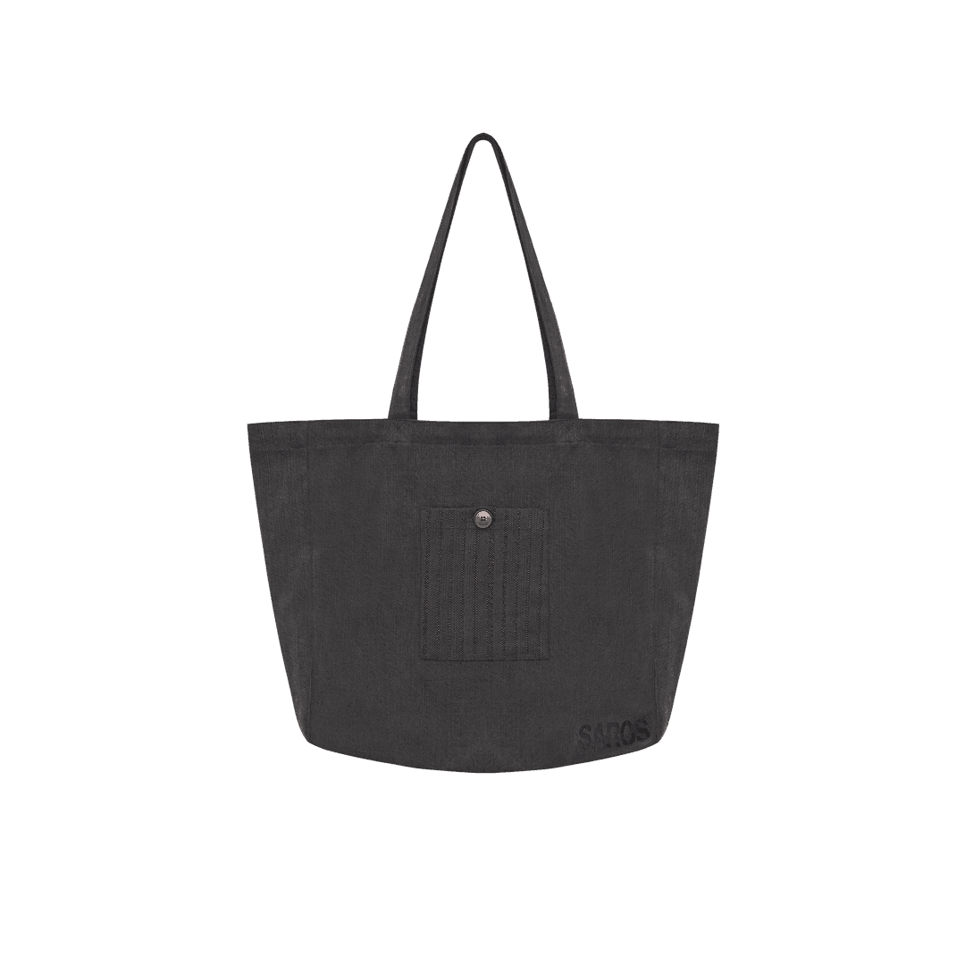 saros cotton bag - Charcoal