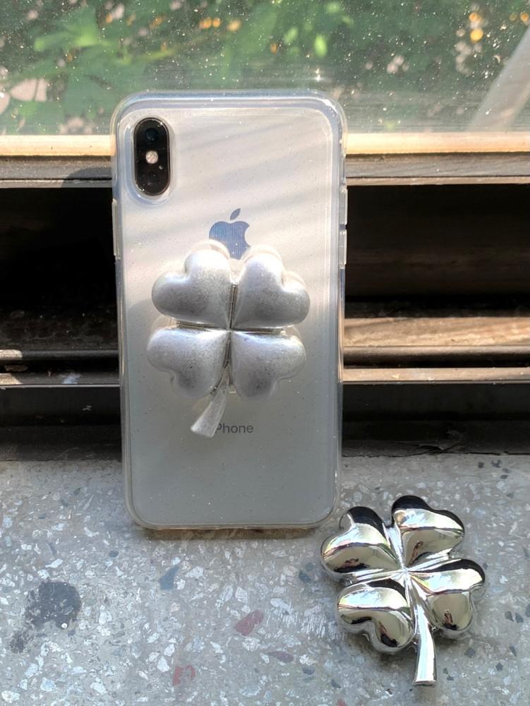 (2type) metal clover smart tok 메탈 네잎클로버 스마트톡