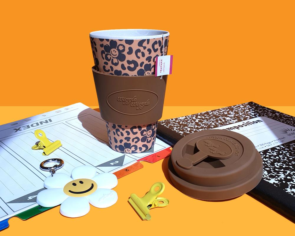 친환경 에코 밤부 대나무 머그 컵 텀블러 - Smile We Love Safari