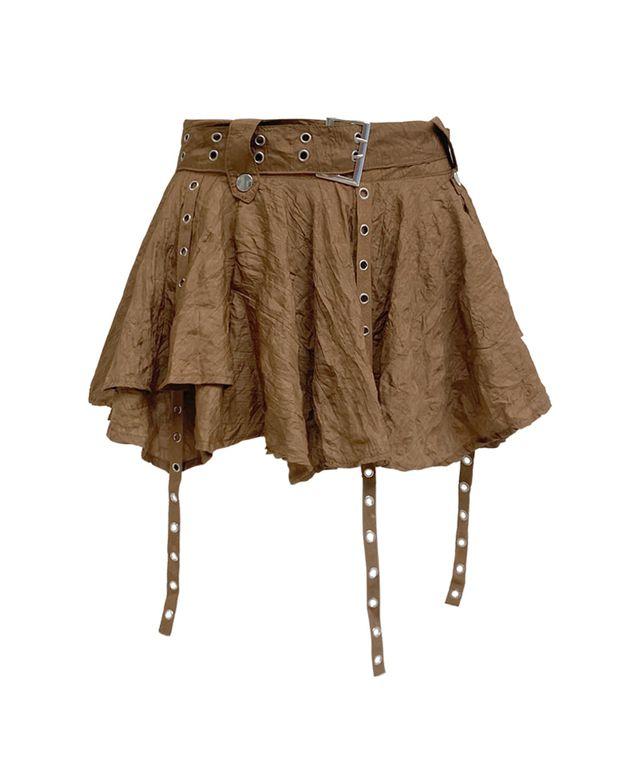 보헤미안 벨트 플레어 스커트