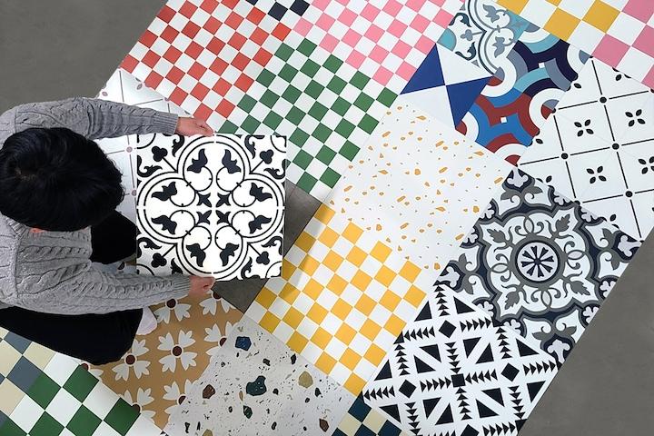 비접착식 접착식 데코타일 셀프시공 8p 81Colors