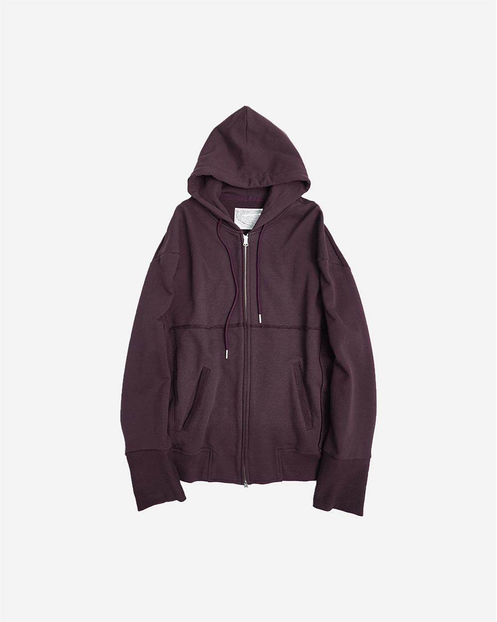 RAW TRACK HOODED ZIP UP (PURPLE)