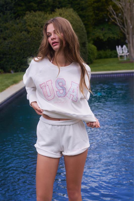 Stellina USA Pullover - WHITE / XS