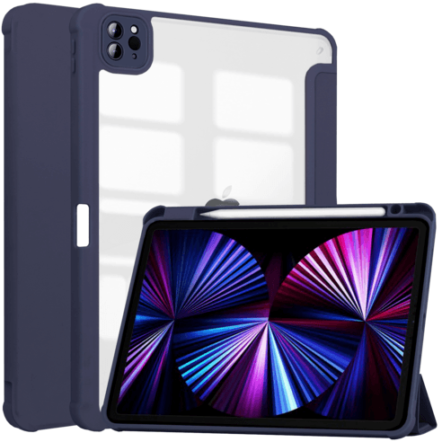 아이패드 애플펜슬 수납 클리어 하이브리드 케이스