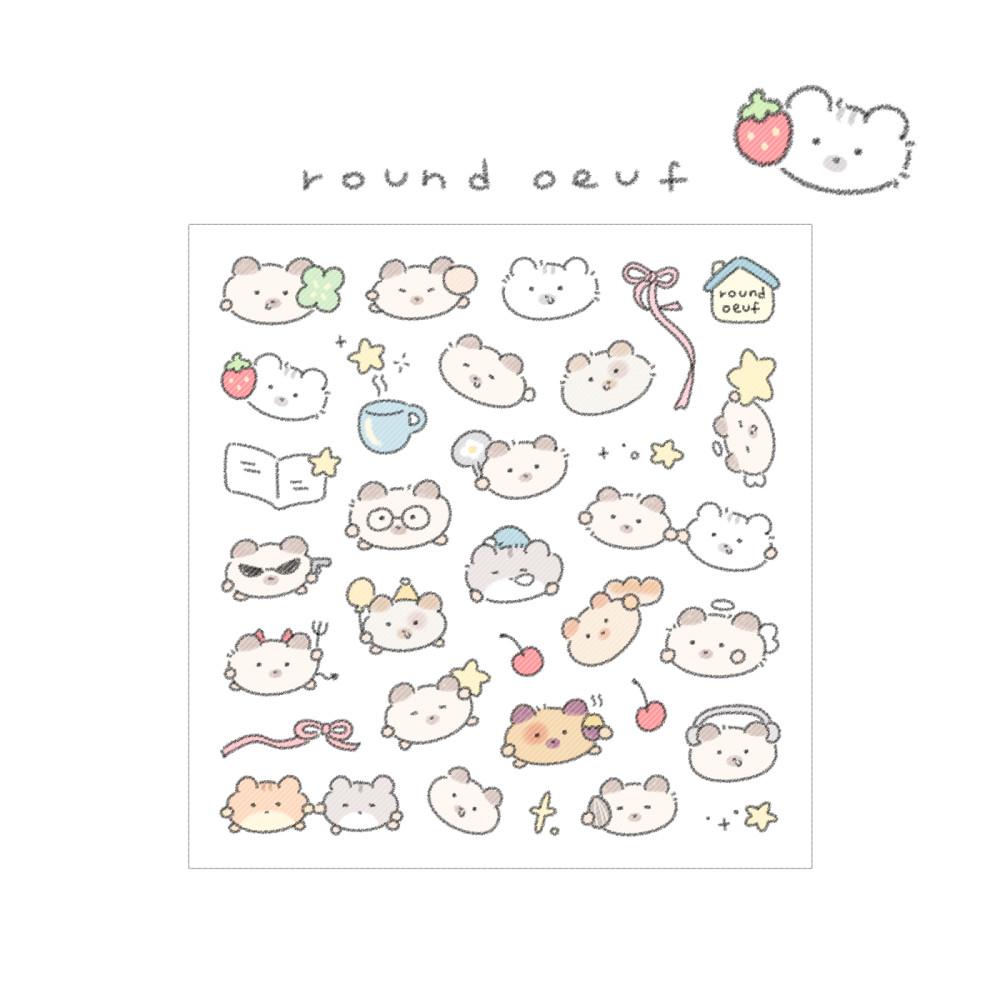 [라운드우프] 미니미니햄 스티커