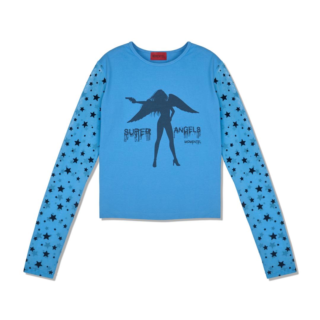 Super Angels Star Mesh T-Shirt (Blue)