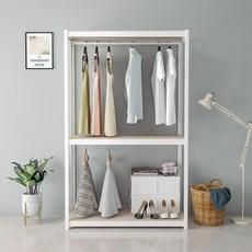 홈던트 하우스 시스템 드레스룸 3단 2행거 1200 x 400 x 1950 mm