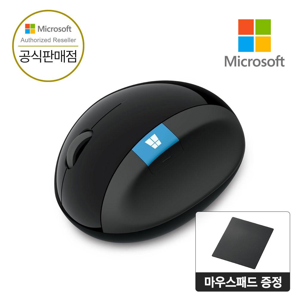 [ Microsoft 코리아 ] 마이크로소프트 Sculpt Ergonomic 마우스 스컬프트 에고노믹 인체공학 무선마우스