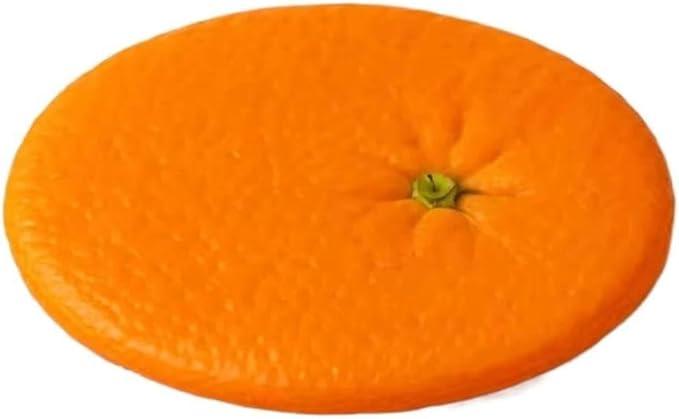 Fruit Shape Heat Resistant Coasters Cup Mat Bottle Mat Durable Acrylic Fruit Coasters Dining Table Decoration Accessories for Desk Kitchen Decorative Fruit Pattern for Coffee Table (Orange) [Parallel