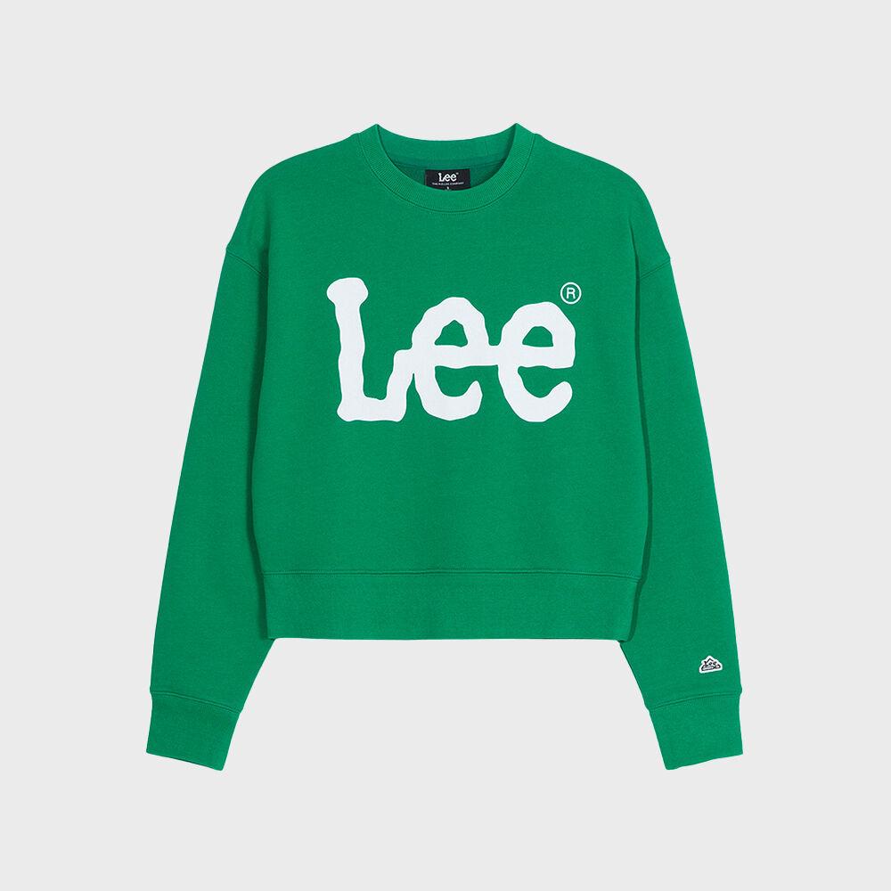 우먼스 빅 트위치 크롭 맨투맨 그린 [10/7 예약발송]