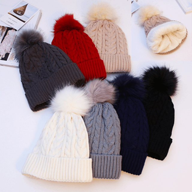 융기모 방울비니 폼폼비니 니트 방울털모자