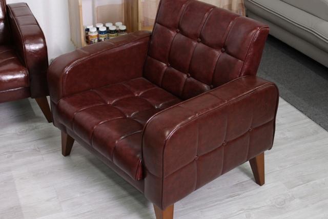 new로즈마리 1인용 인조가죽 소파 5colors