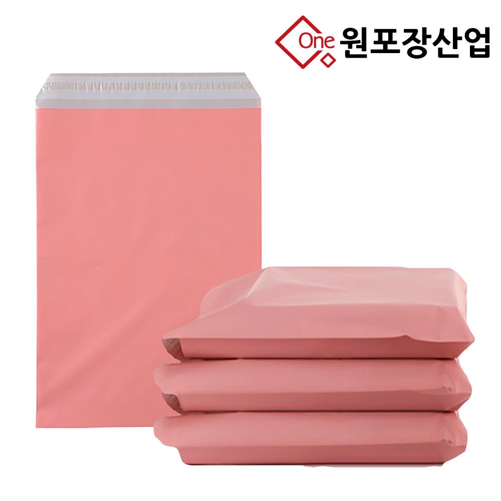 택배봉투 택배비닐 포장지 HDPE 인디핑크 18x25+4 100장