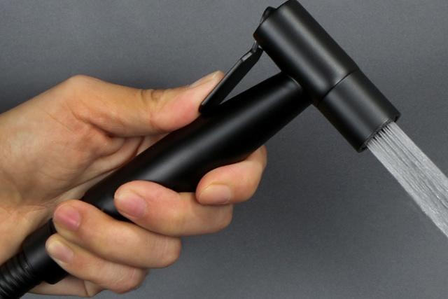 SUS304 블랙 욕실 스프레이건 청소건